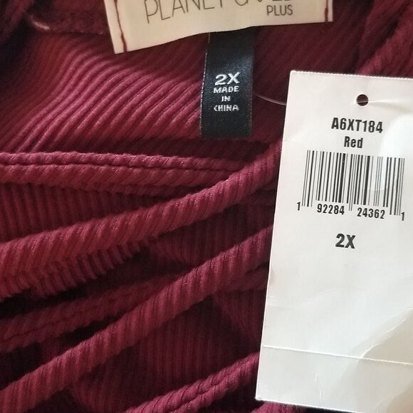 Planet Gold Trendy Plus Size Lace Up Top - Picture 5 of 6